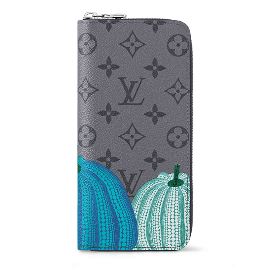 replica X YAYOI KUSAMA ZIPPY VERTICAL WALLET MONOGRAM ECLIPSE CANVAS M81971 UK