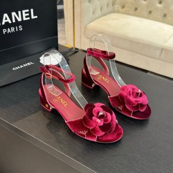 Sandals Velvet Burgundy - Ccs3 Uk