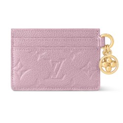 CHARMS CARD HOLDER PURPLE MONOGRAM EMPREINTE LEATHER M82170 UK