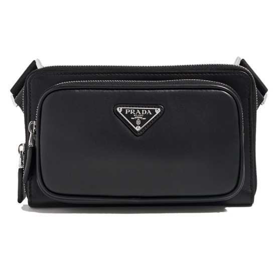 Replica Prada 15874 PFR#10736 Buddha Luxury Replica Leather Belt Bag Black Uk - 15874 - Buddha Luxury