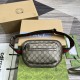 Replica Gg Supreme Black Belt Bag In Brown Uk - 15296 - Buddha Luxury