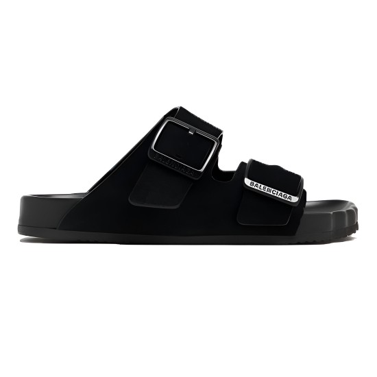 replica SUNDAY SUEDE SANDALS IN BLACK - BBS22 UK
