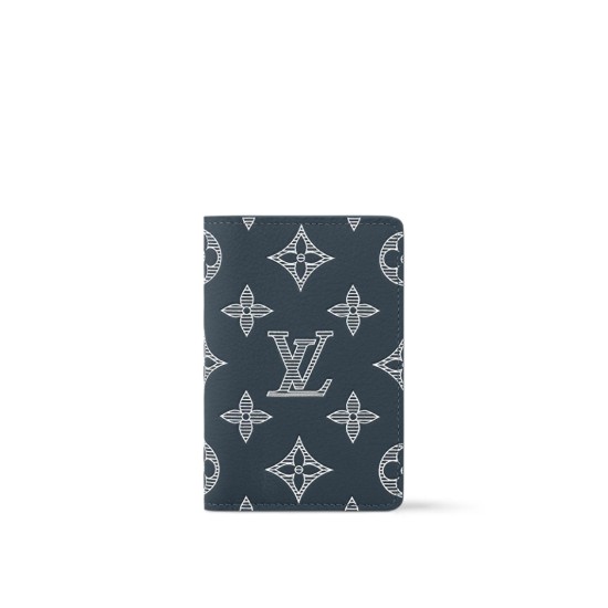Replica L 12840 LFR#11640 Buddha Luxury Replica Pocket Organizer Ink Blue/White Monogram Shadow Calfskin Leather M83378 Uk - 12840 - Buddha Luxury