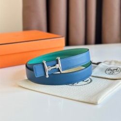 MORS H BELT BUCKLE & REVERSIBLE LEATHER STRAP - B345 UK
