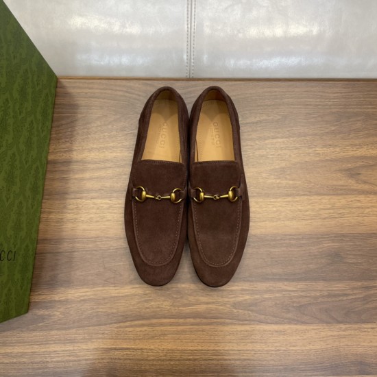 replica JORDAAN LOAFERS DARK BROWN SUEDE - GC372 UK