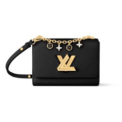 TWIST MM HANDBAG BLACK EPI LEATHER M11723 UK