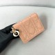 replica LADY MINI WALLET CARAMEL BEIGE CANNAGE LAMBSKIN UK
