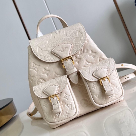 replica BACKUP BACKPACK WHITE MONOGRAM EMPREINTE LEATHER M47106 UK