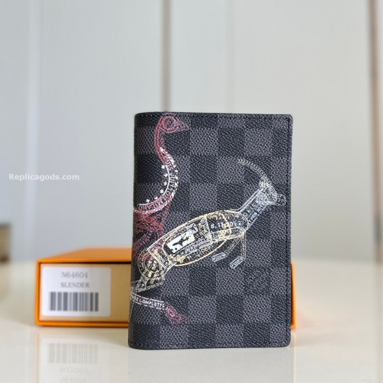 Replica Passport Cover Damier Graphite Coated Canvas Uk - 12940 - Buddha Luxury