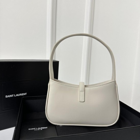 Replica Ysl 12088 YFR#10499 Buddha Luxury Replica Mini Le 5 A 7 In Smooth Leather Bag White Uk - 12088 - Buddha Luxury