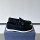 replica GRANVILLE LOAFERS NAVY BLUE SUEDE - CD400 UK
