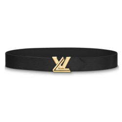 EPI LEATHER LV TWIST 40MM BELT M0068W BLACK - B129 UK