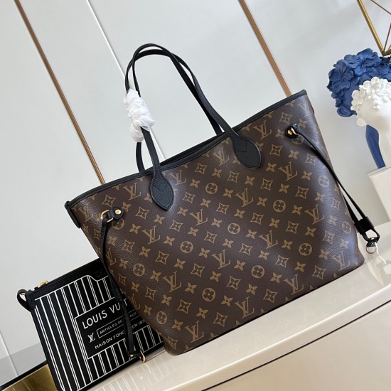Replica L 13749 LFR#13622 Buddha Luxury Replica Neverfull Inside Out Mm Tote Bag Black Cowhide Leather M11946 Uk - 13749 - Buddha Luxury