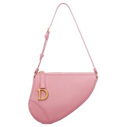 Saddle Rodeo Pouch Melocoton Pink Goatskin Uk