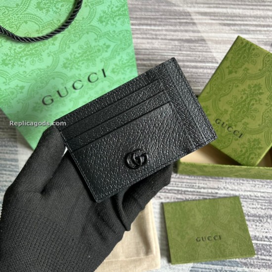 replica GG MARMONT CARD CASE IN BLACK UK
