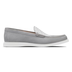 GRANVILLE LOAFER GRAY SUEDE AND OBLIQUE JACQUARD - CD276 UK