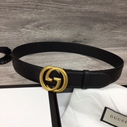 Interlocking Gg Leather Belt - B131 Uk