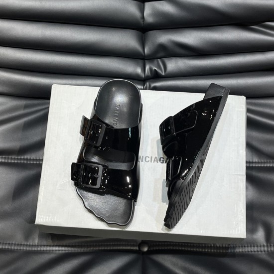 replica SUNDAY SUEDE SANDALS IN BLACK - BBS22 UK