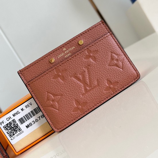 replica CARD HOLDER COGNAC MONOGRAM EMPREINTE LEATHER M83678 UK