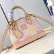 Replica Alma Bb Bag Peach Damier Giant Coated Canvas N40516 Uk