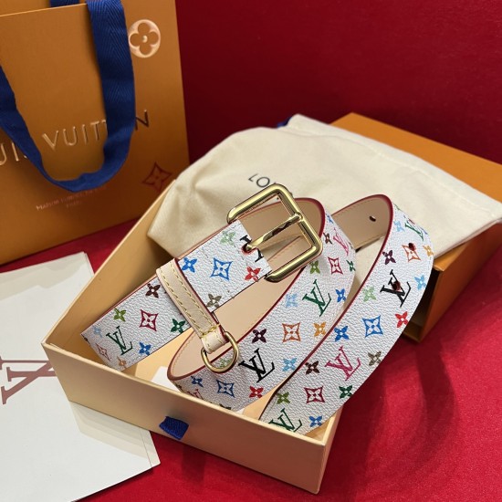 replica LV X TAKASHI MURAKAMI D RING 30MM BELT MONOGRAM - B376 UK