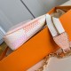 Replica L 12711 LFR#11126 Buddha Luxury Replica Pochette Accessoires Peach Pink Damier Coated Canvas N40642 Uk - 12711 - Buddha Luxury