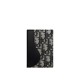 replica SADDLE BI-FOLD CARD HOLDER BLACK GRAINED CALFSKIN LEATHER MARQUETRY WITH BEIGE AND BLACK OBLIQUE JACQUARD UK