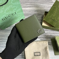 Gg Marmont Leather Bi-Fold Wallet Olive Green Uk Gg Marmont Leather Bi-Fold Wallet Olive Green Uk