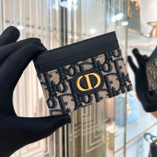 replica LEATHER CARD HOLDER IN BEIGE AND BLACK UK