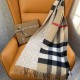 replica SCARF REVERSIBLE CHECK AND MONOGRAM CASHMERE IN ALABASTER UK