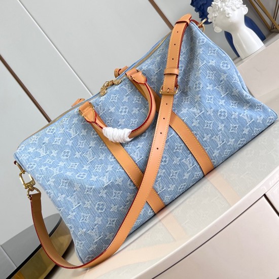 Replica L 15511 LFR#12372 Buddha Luxury Replica Keepall Bandouliere 45 Monogram Denim Canvas M25334 Uk - 15511 - Buddha Luxury