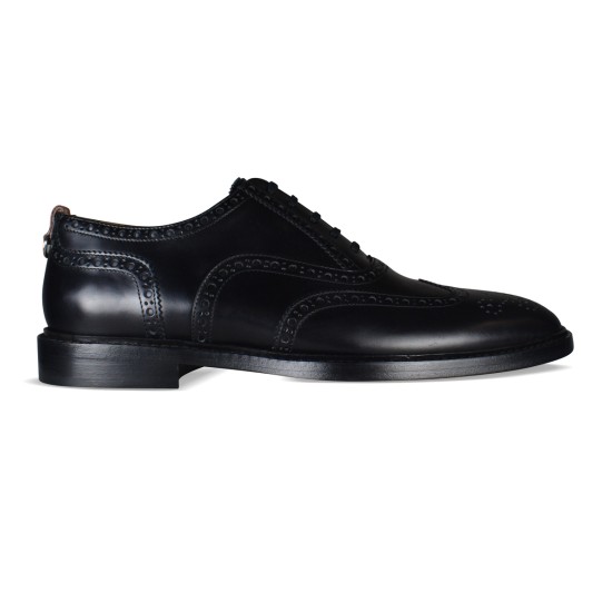 replica BROGUE LEATHER SHOES IN BLACK - BBR106 UK
