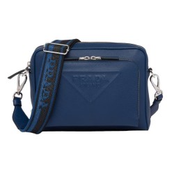 Saffiano Leather Shoulder Bag Blue Uk