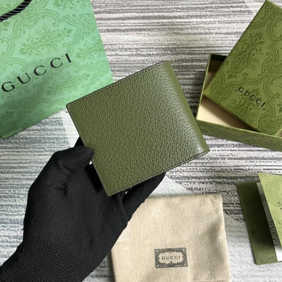 replica GG MARMONT LEATHER BI-FOLD WALLET OLIVE GREEN UK