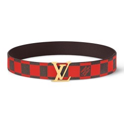 Lv Initiales 40Mm Reversible Belt Red - B355 Uk