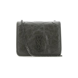 Niki Chain Wallet Grey Calfskin Uk