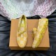 Replica L 11234 LFR#12092 Buddha Luxury Replica Lv Driver Mocassin In Yellow - Lv701 Uk - 11234 - Buddha Luxury