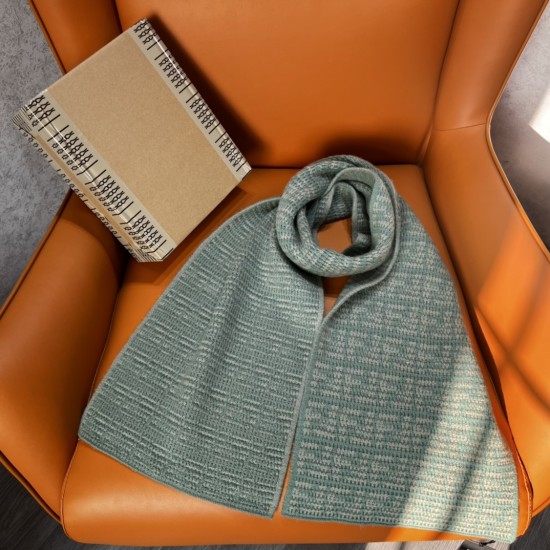 replica SCARF FF MINT GREEN CASHMERE UK