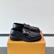 replica MAJOR LOAFERS BLACK LEATHER - LV873 UK
