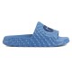 Gucci Light Blue Rubber Slide Sandal Outer Profile Gucci light blue rubber slide sandal shown from the outer side profile