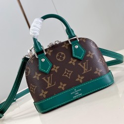 Nano Alma Handbag Green Monogram Canvas M82717 Uk