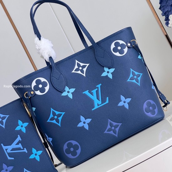 Replica L 14029 LFR#7677 Buddha Luxury Replica Neverfull Mm Tote Bag In Blue M46514 Uk - 14029 - Buddha Luxury