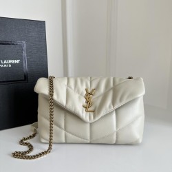 Toy Puffer In Lambskin White Uk