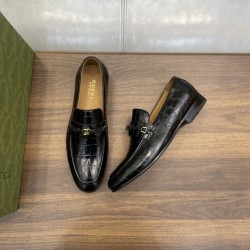 MEN'S LOAFERS WITH INTERLOCKING G BLACK - GC374 UK MEN'S LOAFERS WITH INTERLOCKING G BLACK - GC374 UK