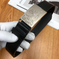 Black Men's Luke Leather Belt - B24 Uk Black Men's Luke Leather Belt - B24 Uk