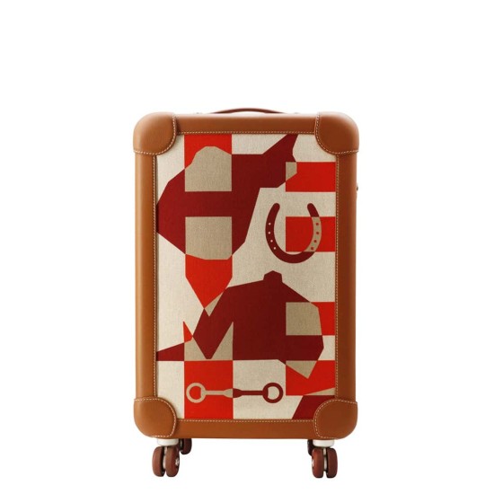 replica ROLLING MOBILITY SUITCASE IN BROWN UK