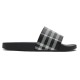 replica CHECK SLIDES IN BLACK UK