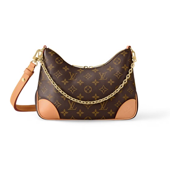 Replica L Women CrossBody and Shoulder Boulogne Handbag Natural Beige Monogram Canvas M45832 Uk