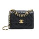 replica 22K COCO FIRST FLAP BAG BLACK CALFSKIN UK