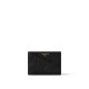 replica CRISS-CROSS CARD HOLDER BLACK GRAINED COWHIDE LEATHER M13695 UK